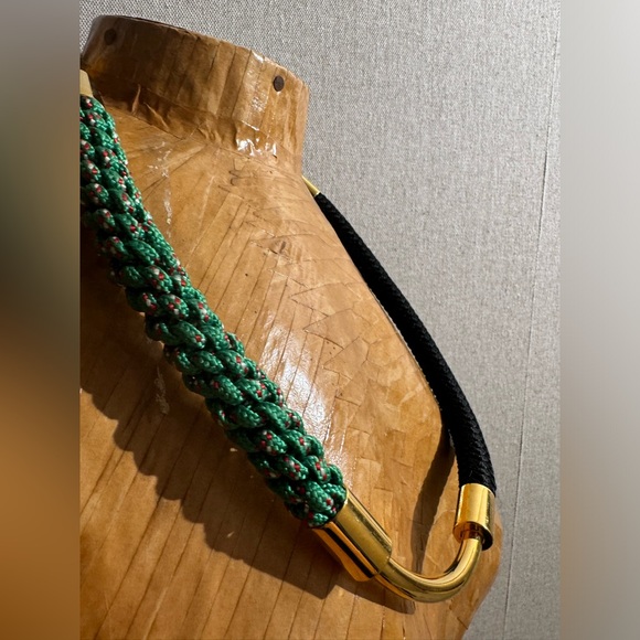Marni necklace, can be detached to a bracelet
Green black rope gold - Picture 3 of 6